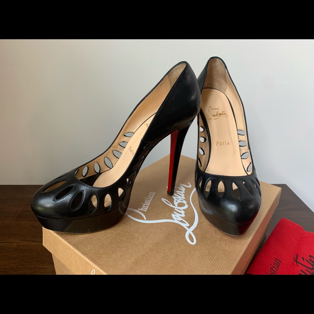 Christian Louboutin Griffita Cutout Platform Pump